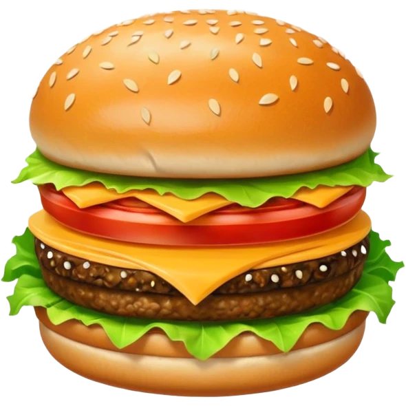 hamburger 2d art style emoji