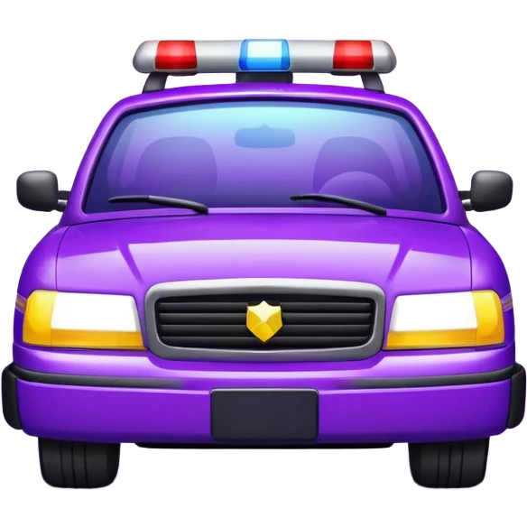 purple police car light emoji