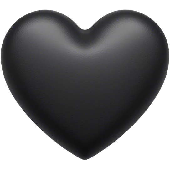 medieval black leather heart  emoji