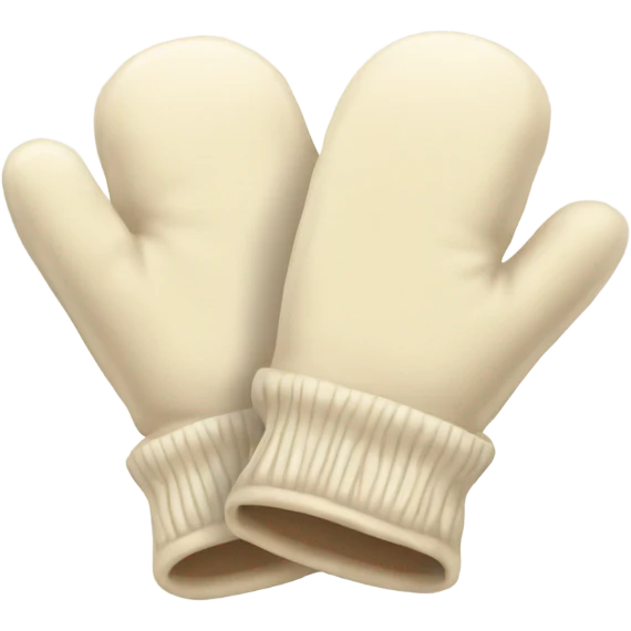 cream colored mittens emoji