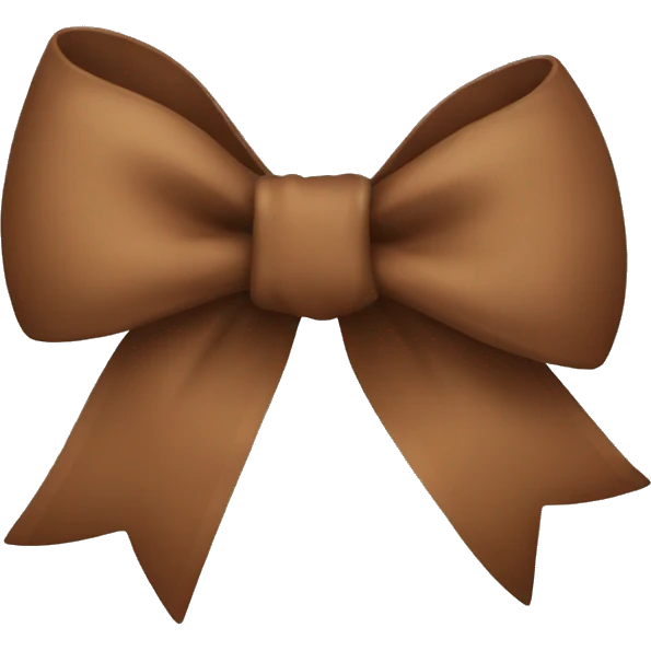 Brown bow emoji