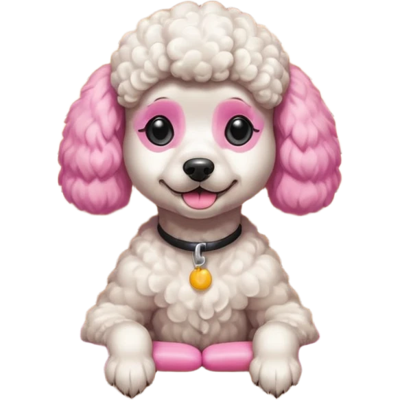 Poodle in sauna emoji