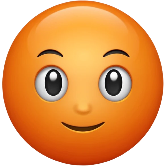 bright-orange sphere emoji