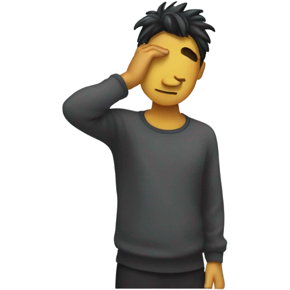Person scratching his head emoji
