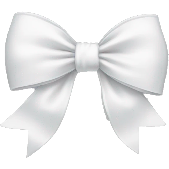 white bow emoji
