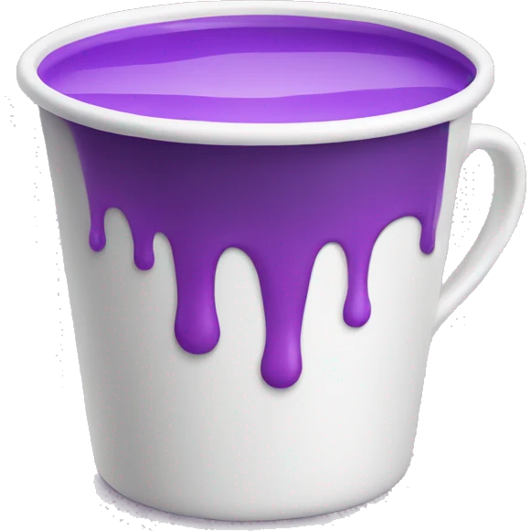 white cup with purple liquid emoji
