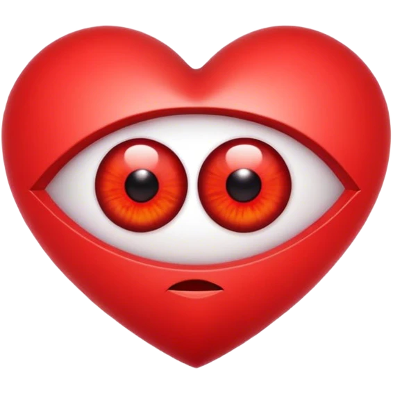 Eye in red heart emoji