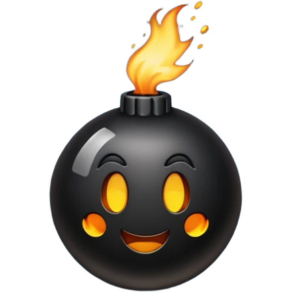 Crie um emoji de uma bomba emoji
