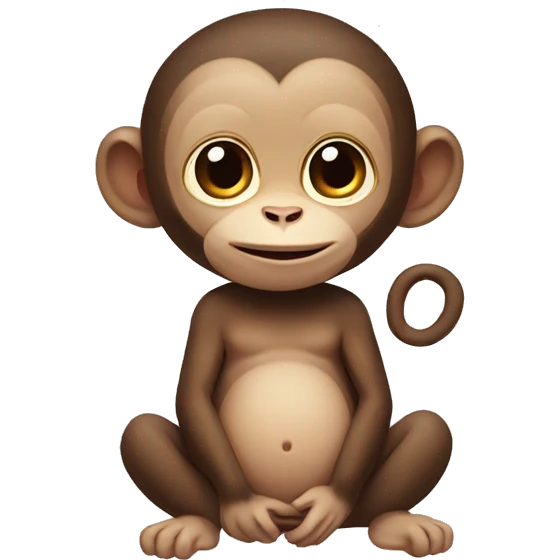 Pregnant monkey emoji