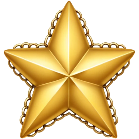 golden star-shaped trinket emoji