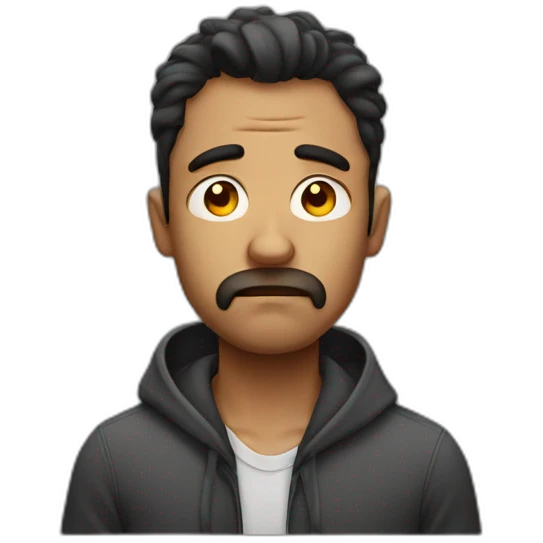 Man sad emoji