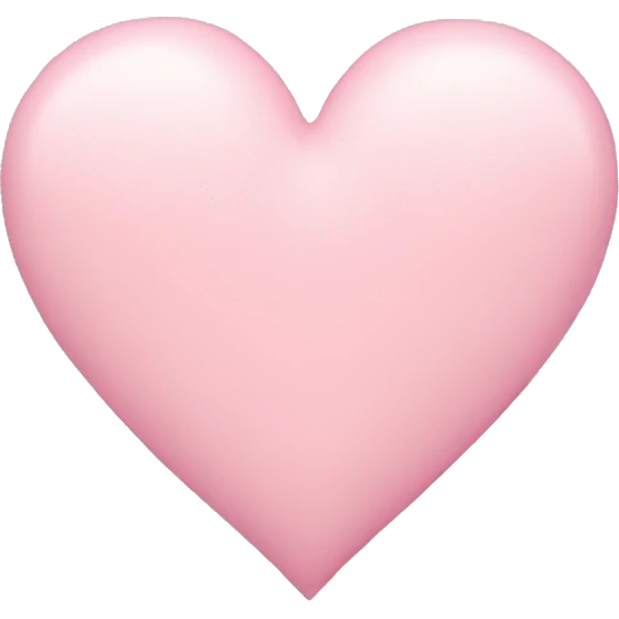 Pastel pink heart emoji