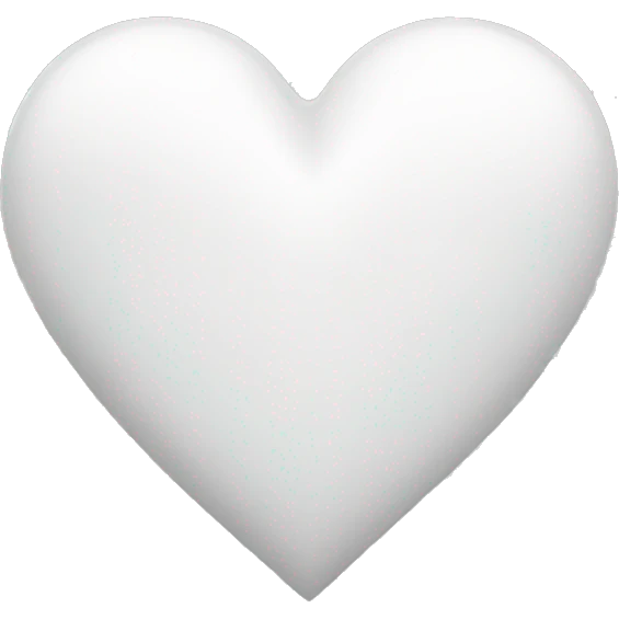White heart emoji