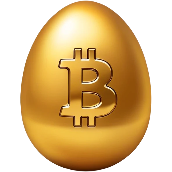 Bitcoin Easter egg emoji