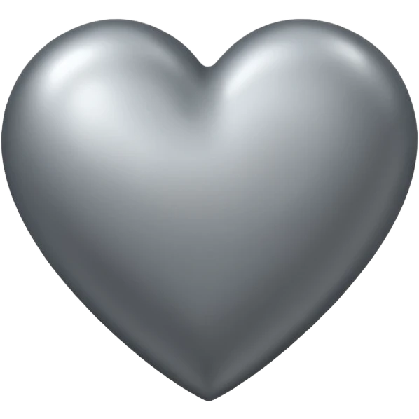 Coração cinza  emoji