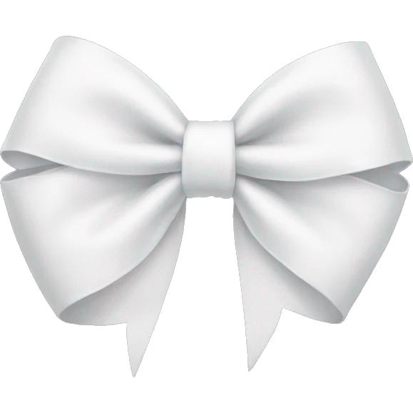 white bow emoji