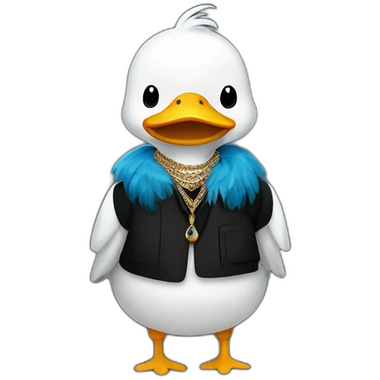 solo boy with bird necklace emoji