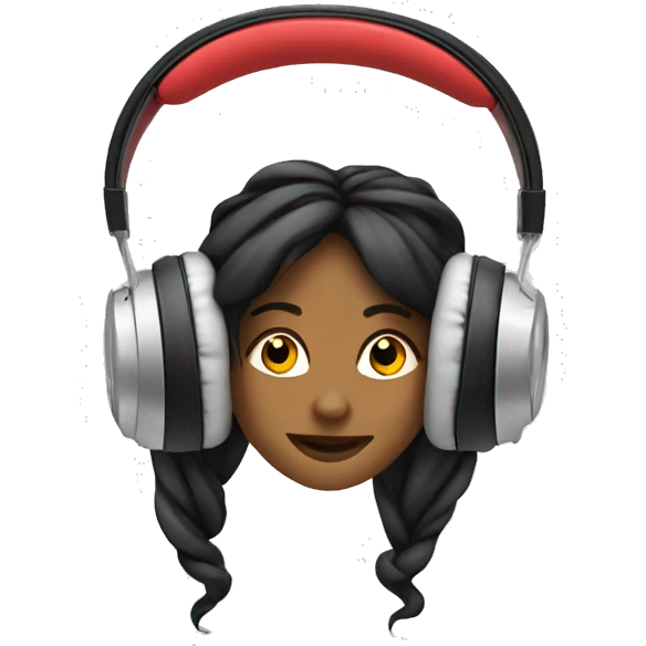 Coquette headphones emoji