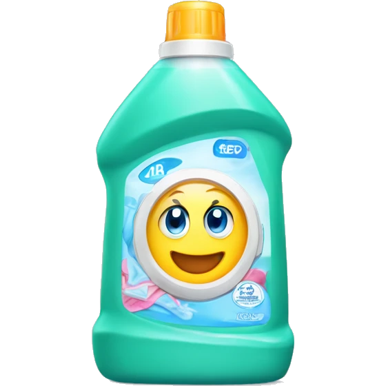 a bottle of laundry detergent, in the style of IOS emoji emoji