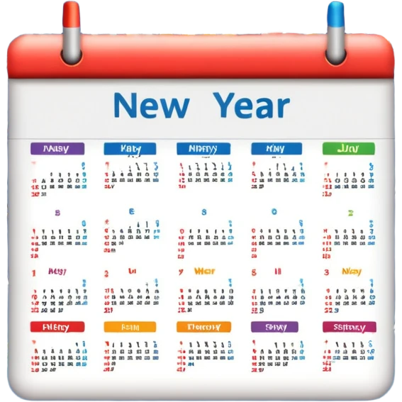 new year calendar emoji