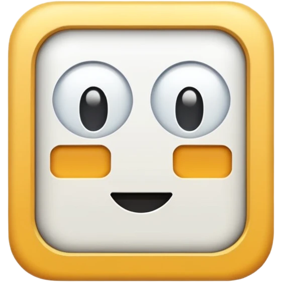 blue backround with a white sqware in the middle emoji