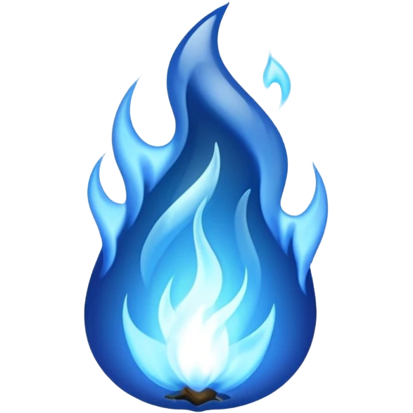blue fire emoji emoji