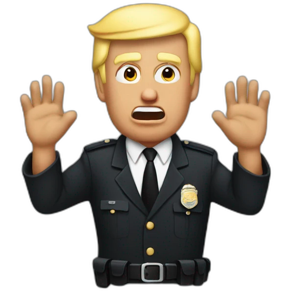trump-getting-arrested emoji