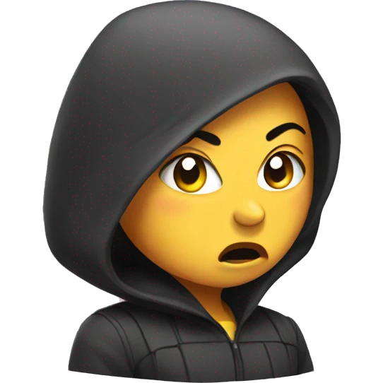 Angry chick emoji