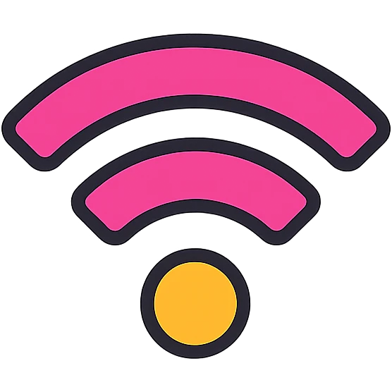 wireless symbol, simple style emoji