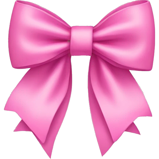 Pink bow emoji
