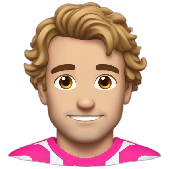 Griezmann with pink air emoji