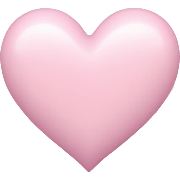 Pastel pink heart emoji