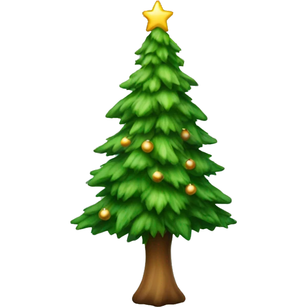 Realistic Christmas tree emoji