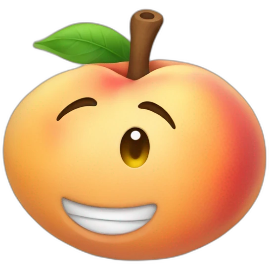Cleaning peach emoji