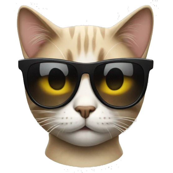 Cat with sunglasses emoji