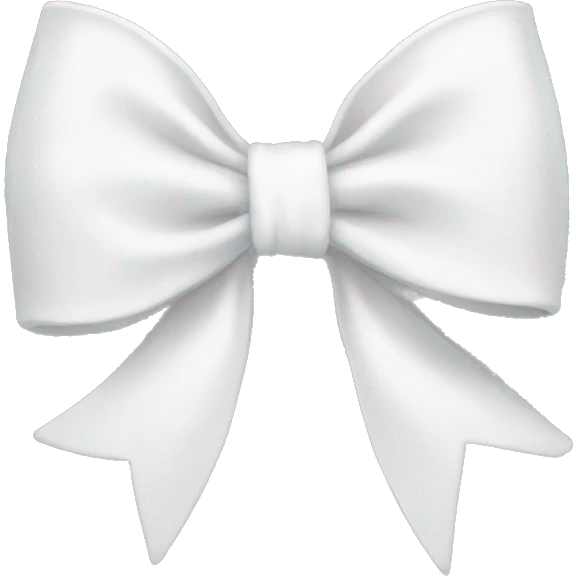 White bow emoji