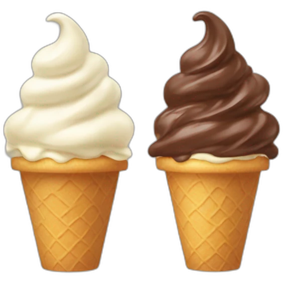 chocolate-vanilla-soft-serve emoji