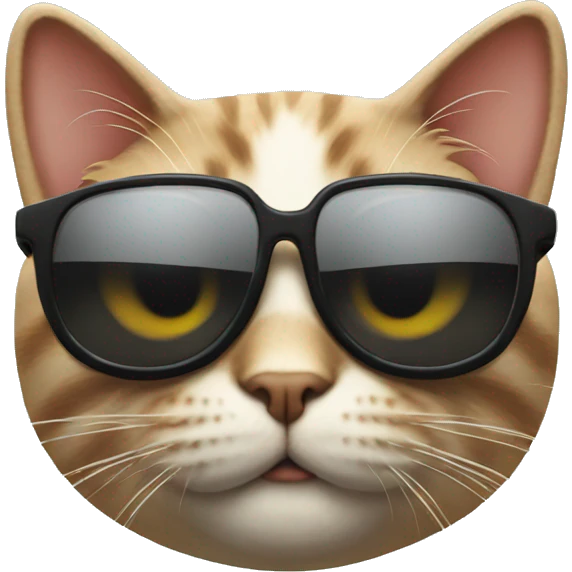 Cat with sunglasses emoji
