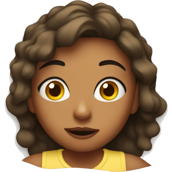 Girl watching tv in bed emoji