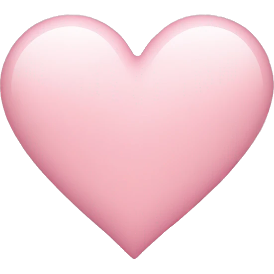 Light pink heart emoji