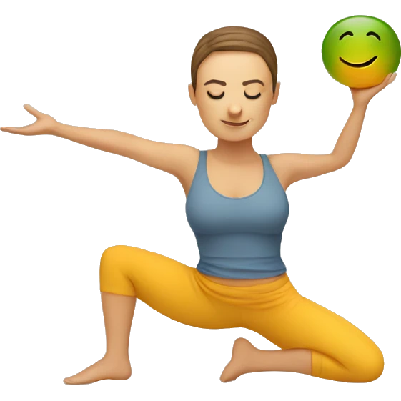 Serbian doing yoga emoji