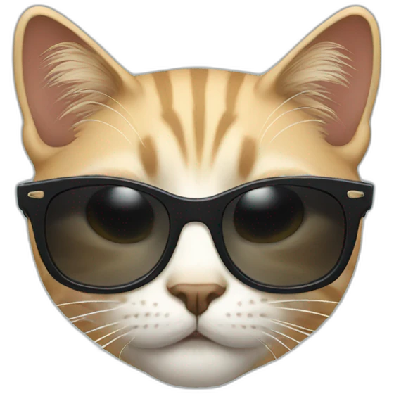 Cat with sunglasses emoji