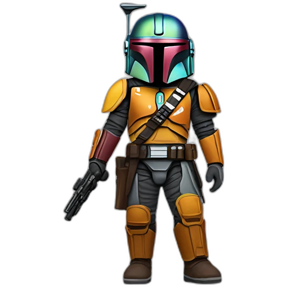 rainbow mandalorian emoji