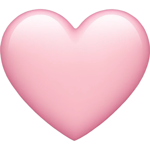 Light pink heart  emoji