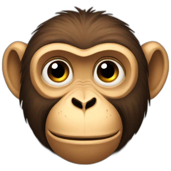 suspicious monkey emoji
