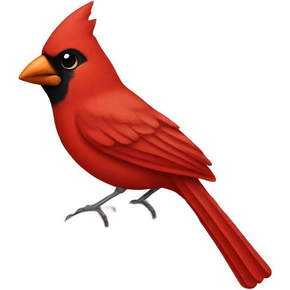 Cardinal bird emoji