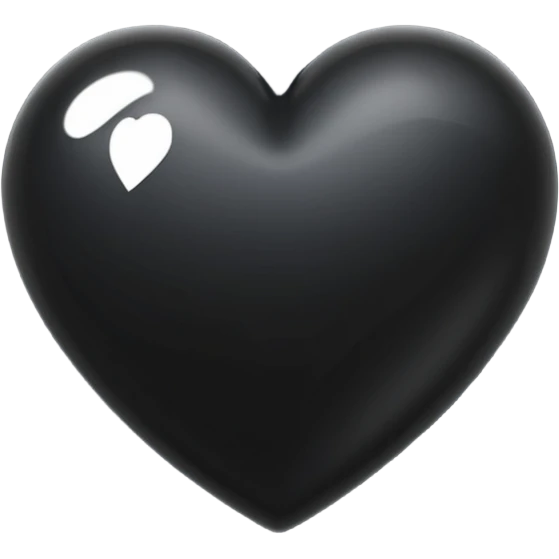 Black heart  emoji