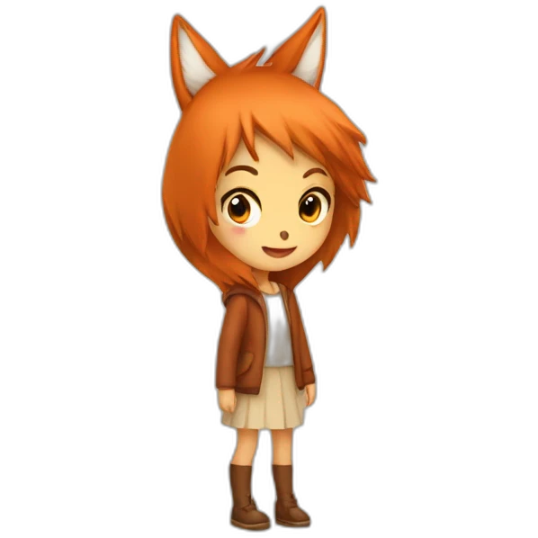 Fox_ear_on_the_girl emoji