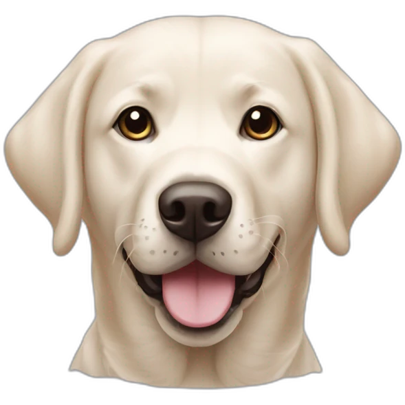 Labrador avec 2 bichons emoji