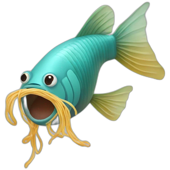 Noodle fish emoji